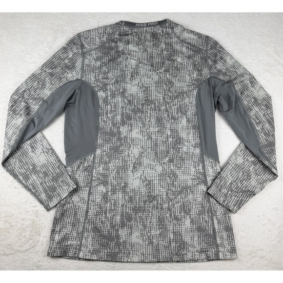 Nike Pro Dri-Fit Fitted Compression Digital Camo Long Sleeve Athletic Shirt L - Picture 3 of 16